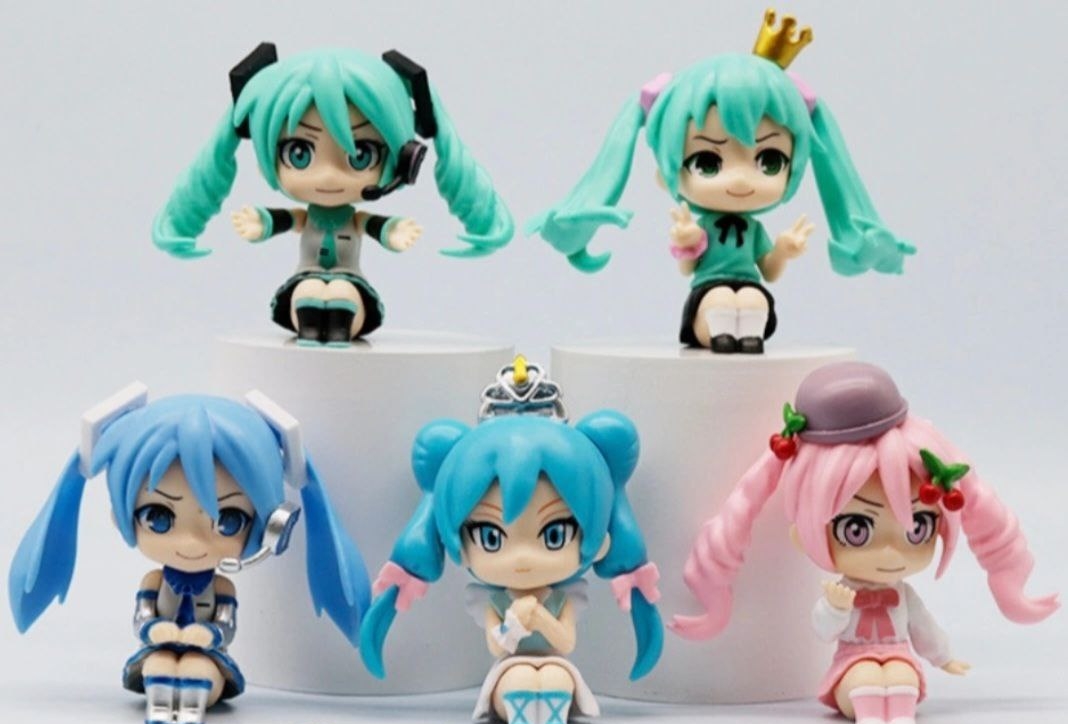 فیگور هاتسونه کیوت مدل نشسته ست ۵تایی