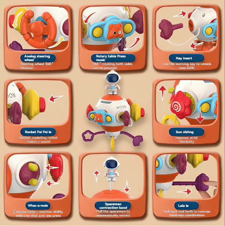 بیزی بال فضانورد ۱۲کاره (سنسوری برد)
