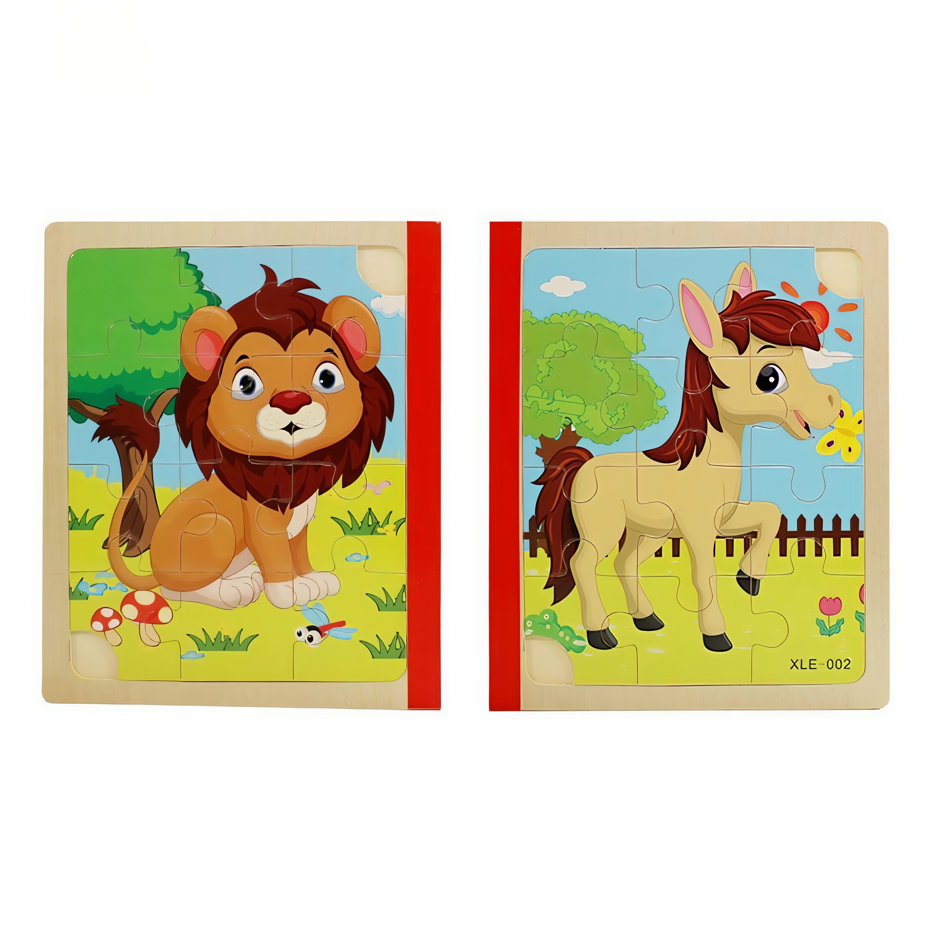 پازل کتابی چوبی۳ برگی (پیشرفته) ۱۲ تیکه